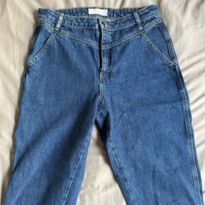 Topshop Classic Blue Straight Leg Jeans